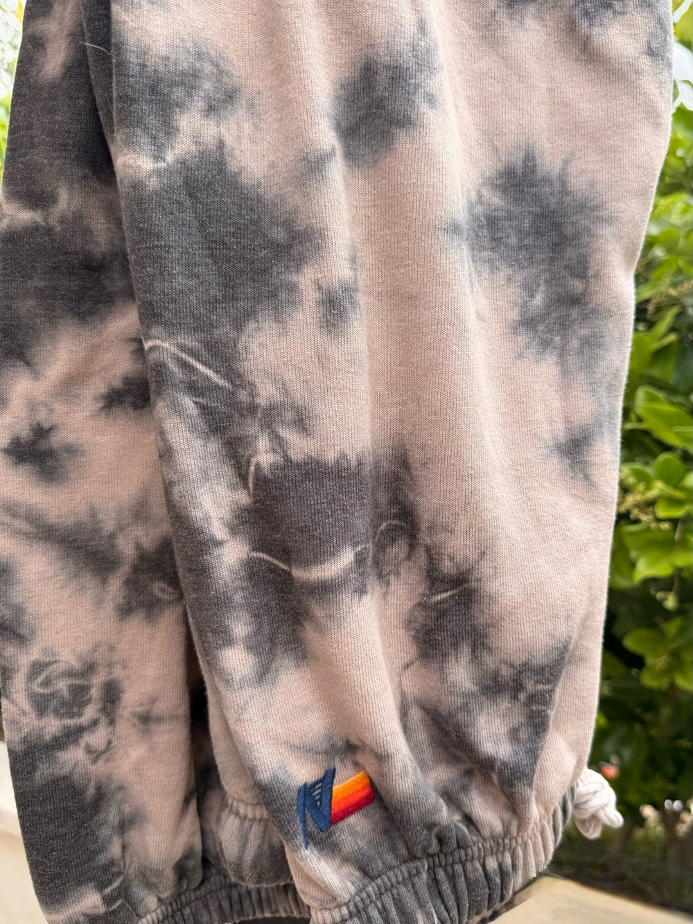 AVIATOR NATION Sweatpant in Tie Dye Dusty – Size XL
